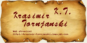 Krasimir Tornjanski vizit kartica